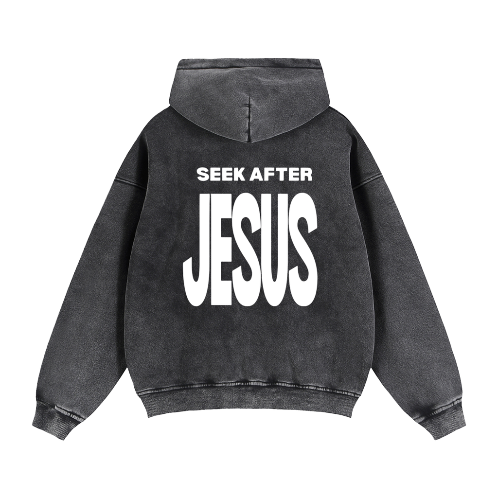 Zip-Through Boxy Fleece Hoodie