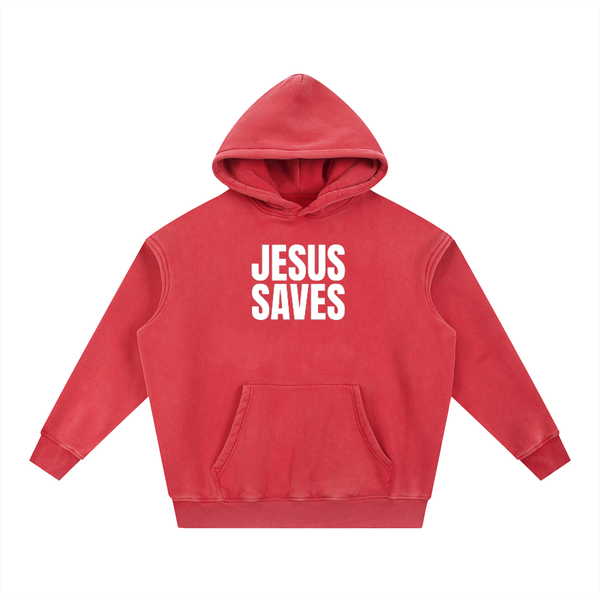 Snow Wash Fleece Oversize Hoodie