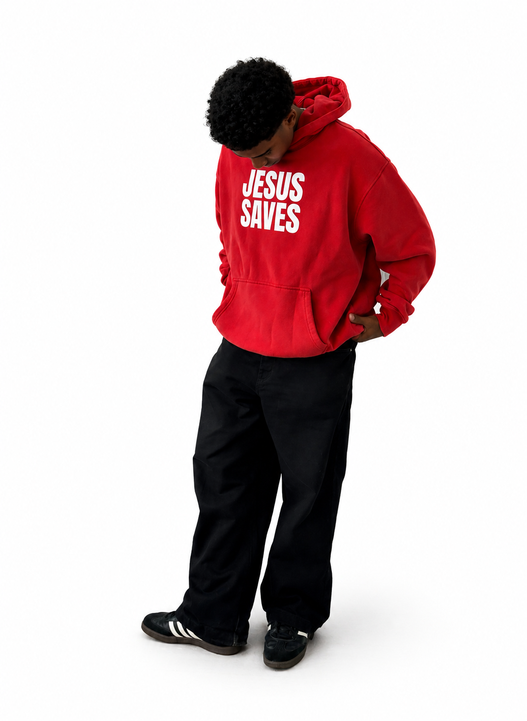 Snow Wash Fleece Oversize Hoodie