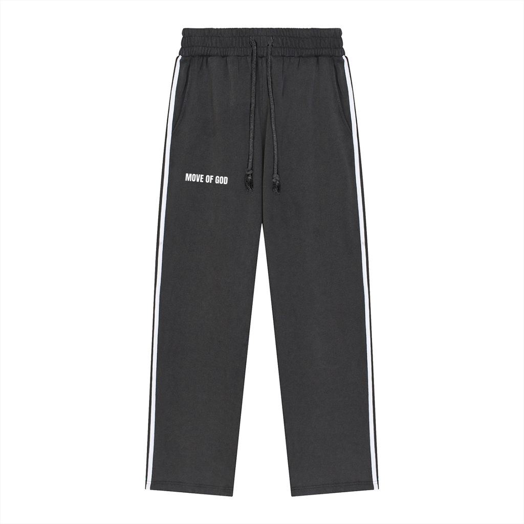 Snow Washed Contrast Tape Sweatpants