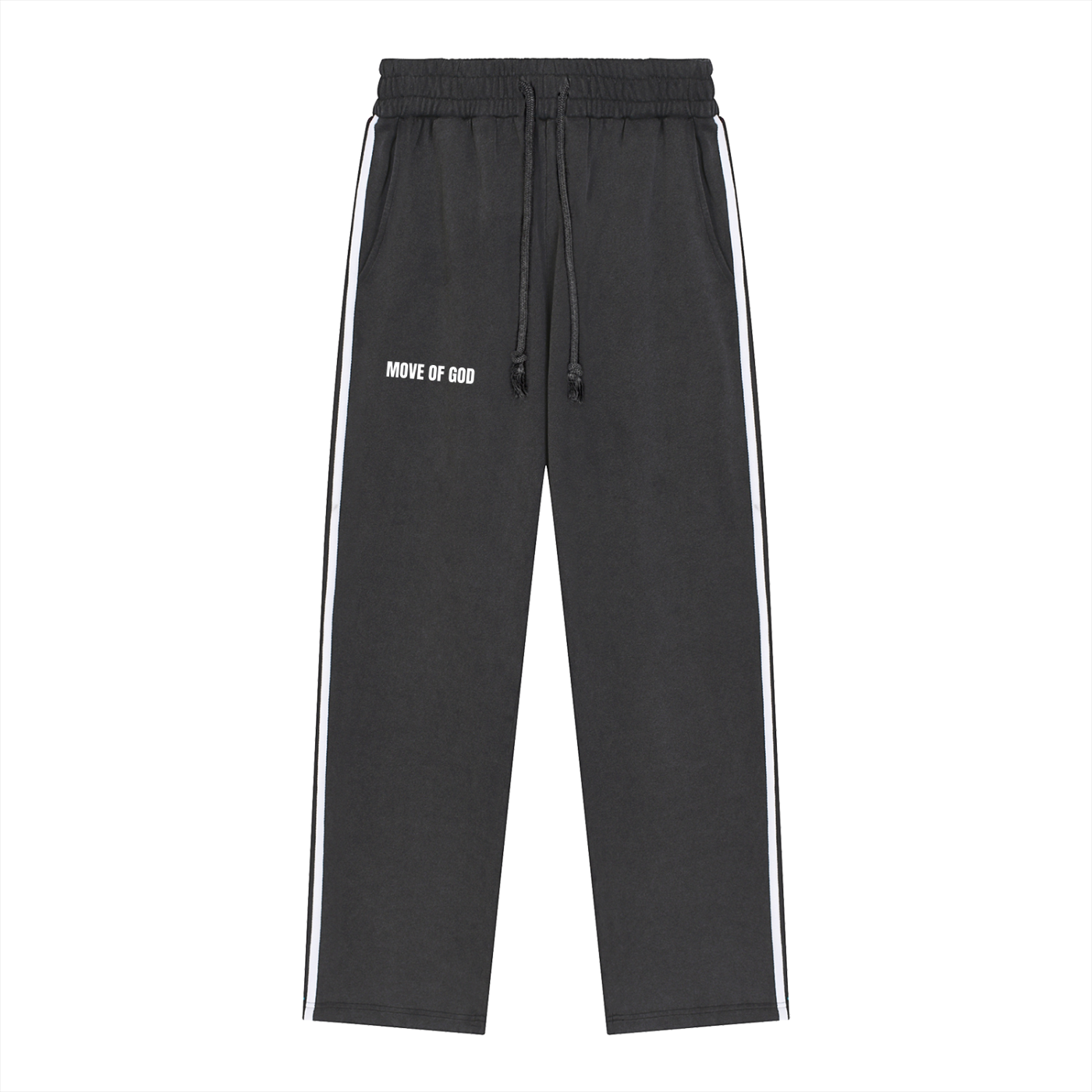 Snow Washed Contrast Tape Sweatpants