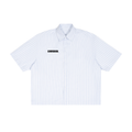 Unisex Striped Boxy Button-Up Shirt