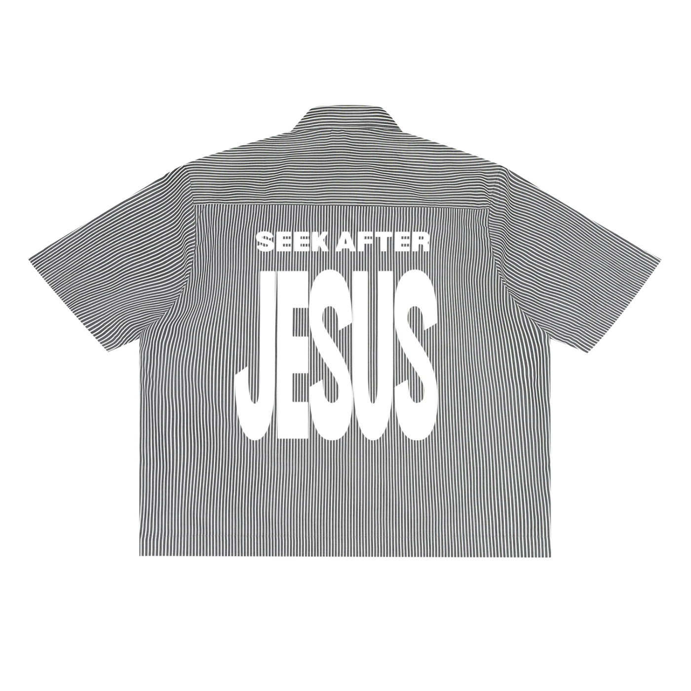 Oversized Vertical Stripe Boxy Shirt